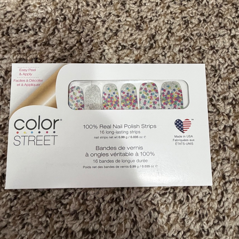 Color Street Frontline Heroes Nail Polish Strips Multi-Color Glitter FDG356 NEW
